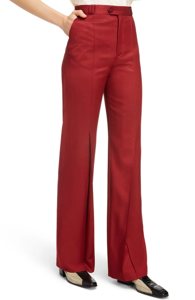 Shop Acne Studios Tohny Suit Pants In Crimson Red