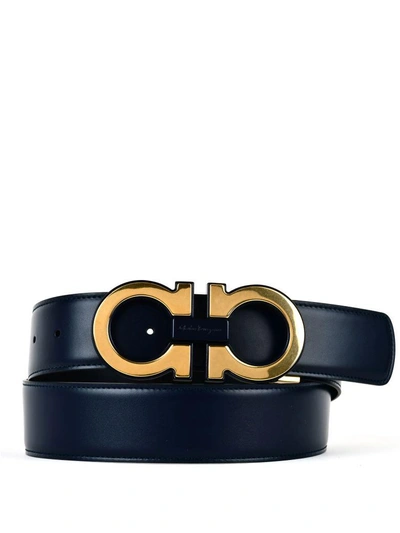 Shop Ferragamo Belt In Blue