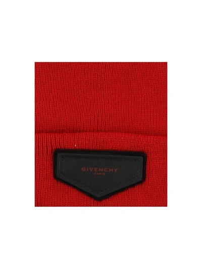 Shop Givenchy Knit Hat In Red