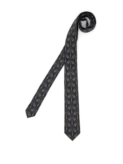 Shop Valentino Jacquard Tie In Basic