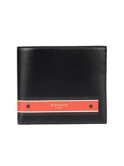 Shop Givenchy 8cc Billfold Wallet In Black-red