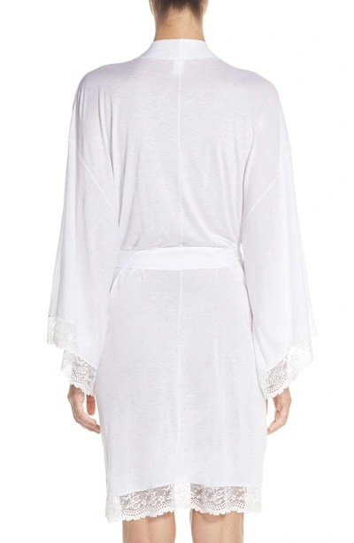 Shop Eberjey 'colette' Kimono Robe In White
