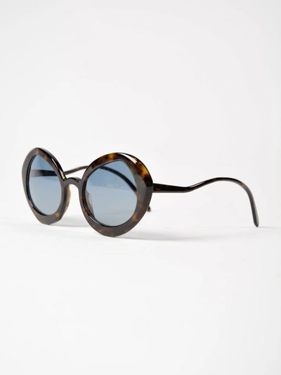 Shop Delirious Round Frame Sunglasses In Titania