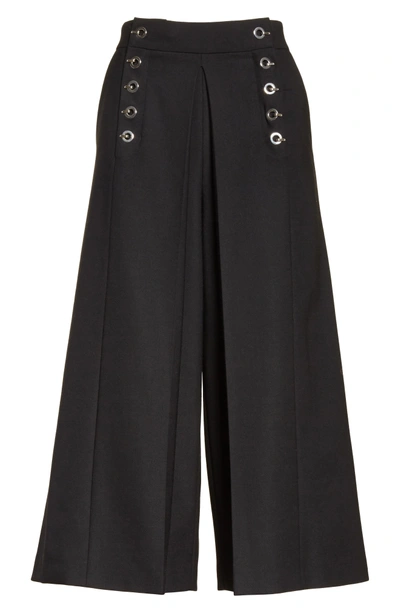 Shop Alexander Wang Hook Detail Culottes In Black