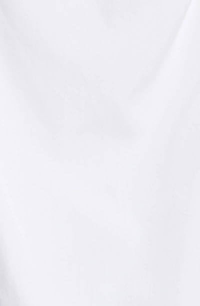 Shop Helmut Lang Cutout Cotton Poplin Shirt In Bright White