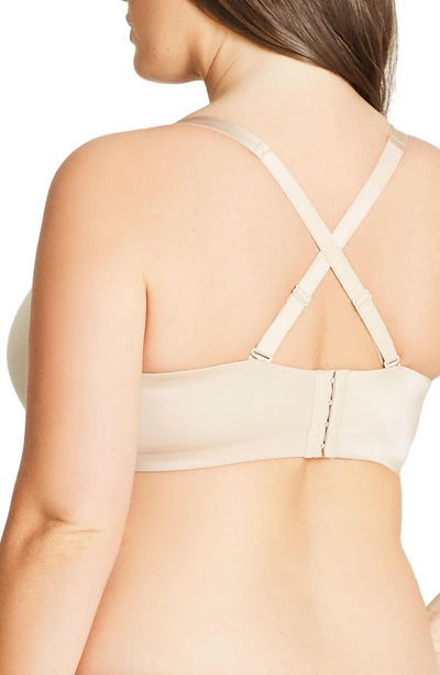 City Chic Smooth & Chic Underwire T-shirt Bra In Latte