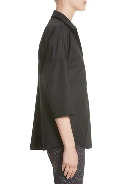 Shop Akris Punto Cotton Poplin Tunic In Black