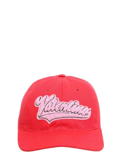 Shop Valentino Rookie Baseball Cap In Rosso
