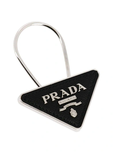 Shop Prada Keyring Keyring Men  In Black
