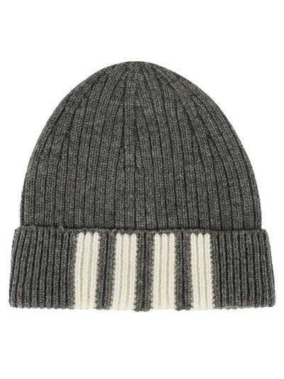 Shop Thom Browne Hat In Med Grey