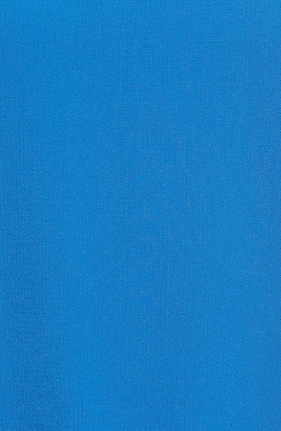 Bobeau Cold Shoulder Ruffle Sleeve Top In Royal