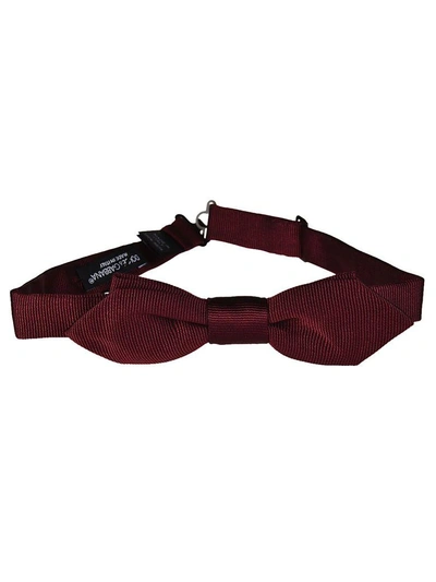 Shop Dolce & Gabbana Classic Bow Tie In Bordeaux