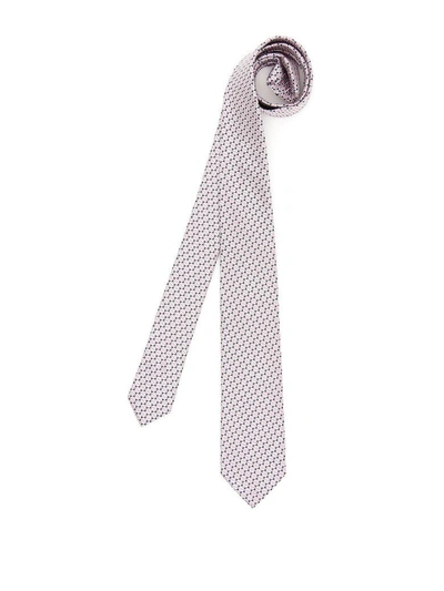 Shop Ermenegildo Zegna Silk Tie In Basic