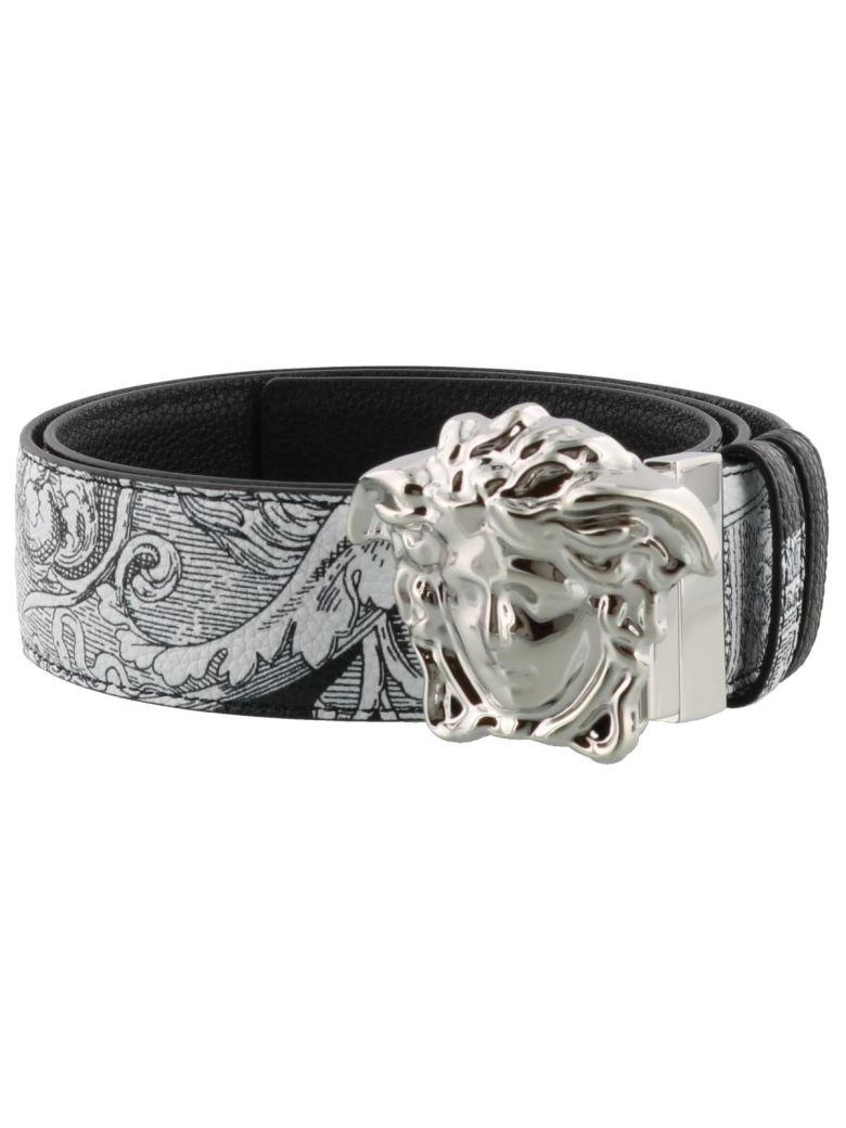 versace belt black and white