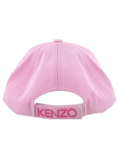 Shop Kenzo Tiger Baseball Cap In Rose Flamant