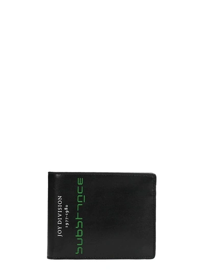 Shop Raf Simons Black Leather Wallet