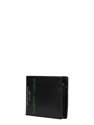 Shop Raf Simons Black Leather Wallet