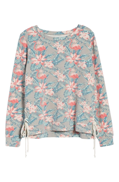 Shop Billy T Lace-up Sweatshirt In Grey Paradise