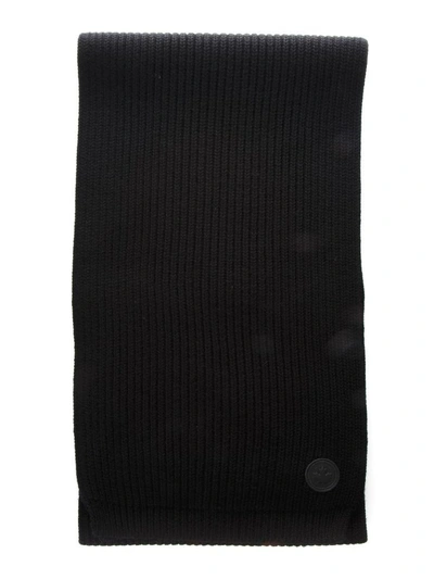 Shop Dsquared2 Ribbed Knit Scarf In Black