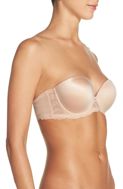 Shop Betsey Johnson Perfectly Sexy Strapless Underwire Bra In Sand