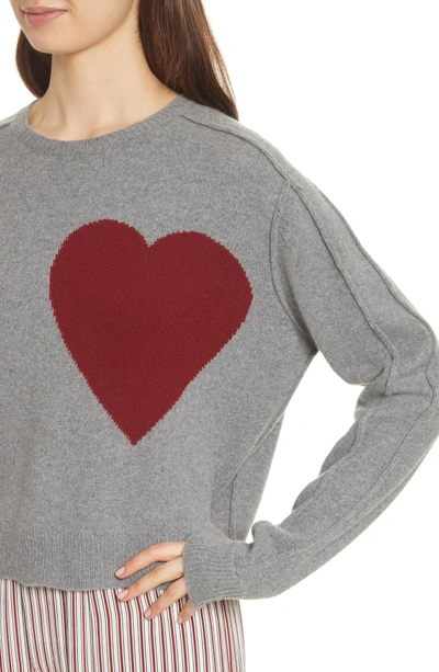 Shop Robert Rodriguez Heart Wool & Cashmere Sweater In Grey