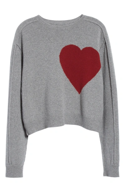 Shop Robert Rodriguez Heart Wool & Cashmere Sweater In Grey