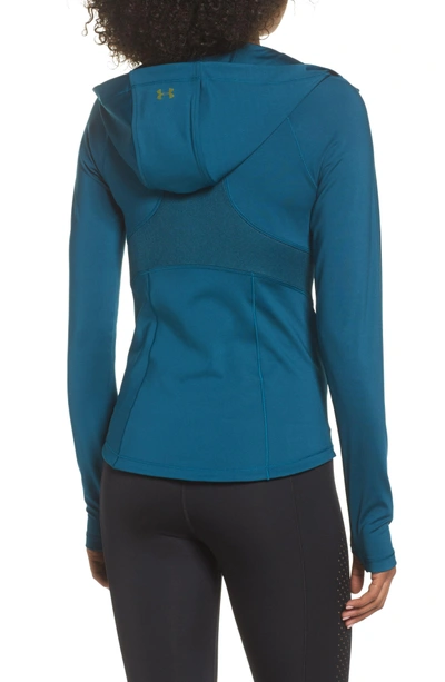Under Armour Breathelux Full Zip Hooded Performance Jacket In Tourmaline  Teal | ModeSens