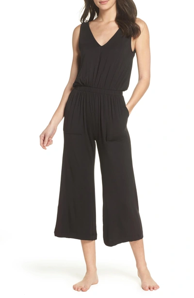 Shop David Lerner Crop Jumpsuit In Black