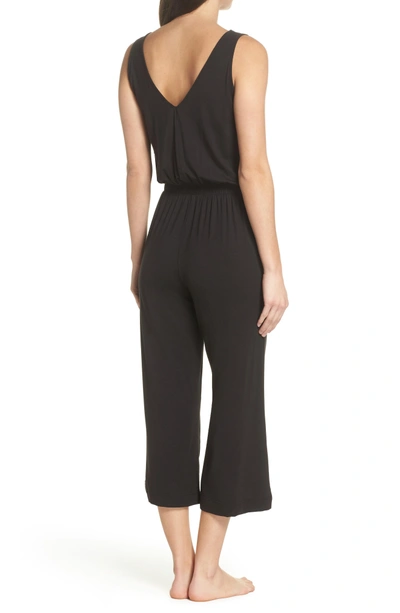 Shop David Lerner Crop Jumpsuit In Black