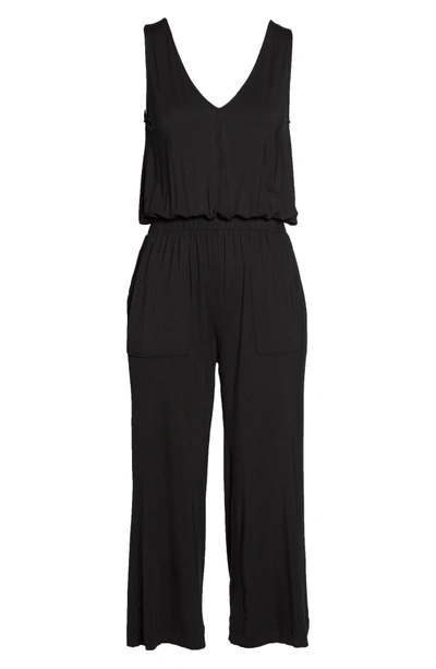 Shop David Lerner Crop Jumpsuit In Black