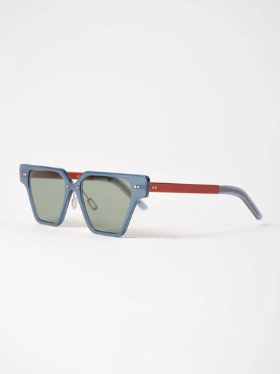 Shop Delirious Square Frame Sunglasses In Blue Magic