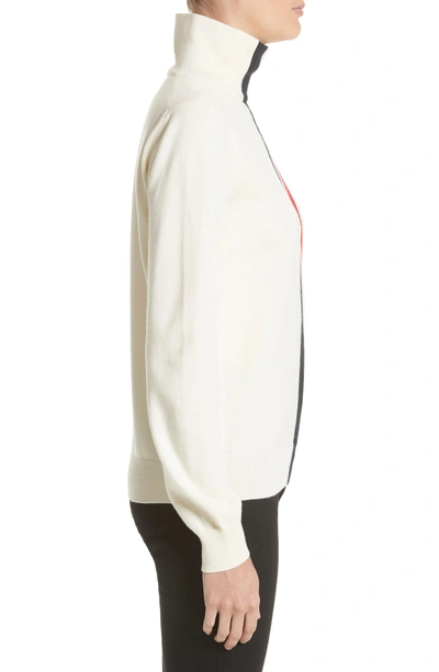 Shop Moncler Ciclista Tricot Knit Sweater In White