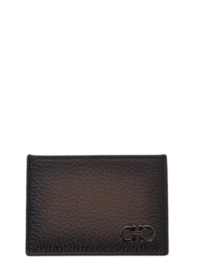 Shop Ferragamo Firenze Sepia Leather Wallet