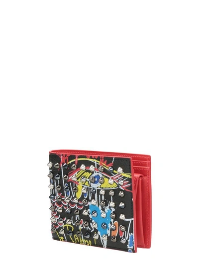 Shop Christian Louboutin Coolcoin Black Leather Wallet