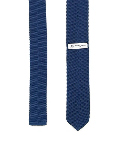 Shop Thomas Mason Paul Tie With Polka Dots In Blue Multi|blu