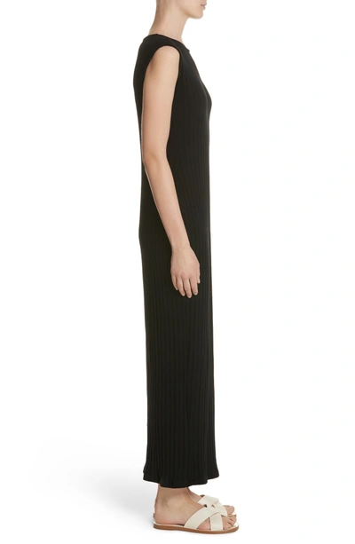 Shop Simon Miller Tali Stretch Ribbed Body-con Dress In Black