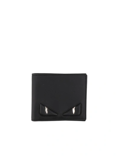 Shop Fendi Bag Bugs Wallet In Black