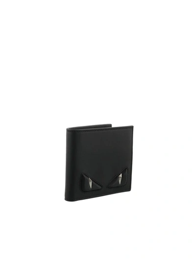 Shop Fendi Bag Bugs Wallet In Black