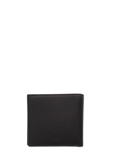 Shop Fendi Bag Bugs Black Leather Wallet