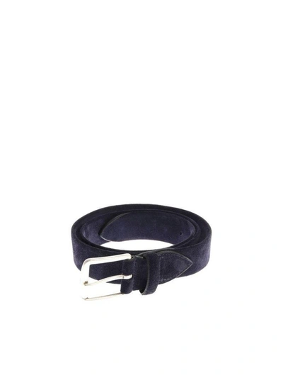 Shop Andrea D'amico Andrea Damico Leather Belt In Blue