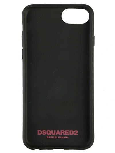 Shop Dsquared2 Iphone Case In Nero/fuxia