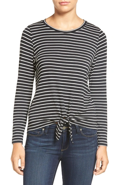 Shop Amour Vert 'melinda' Stripe Tie Hem Top In Amsterdam Stripe