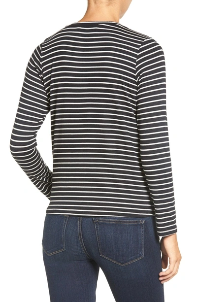 Shop Amour Vert 'melinda' Stripe Tie Hem Top In Amsterdam Stripe