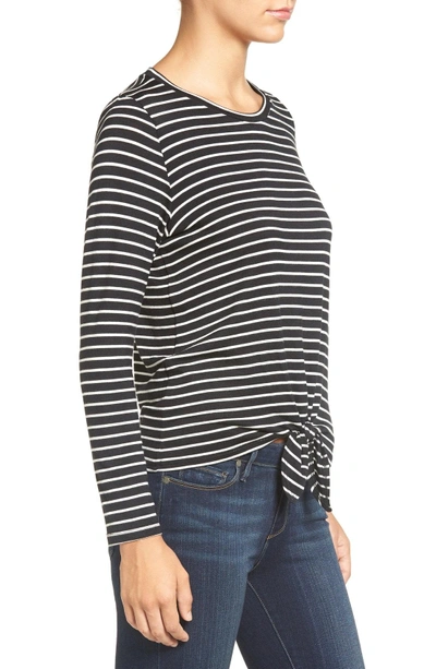 Shop Amour Vert 'melinda' Stripe Tie Hem Top In Amsterdam Stripe