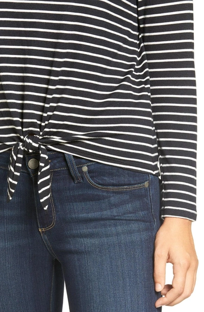 Shop Amour Vert 'melinda' Stripe Tie Hem Top In Amsterdam Stripe