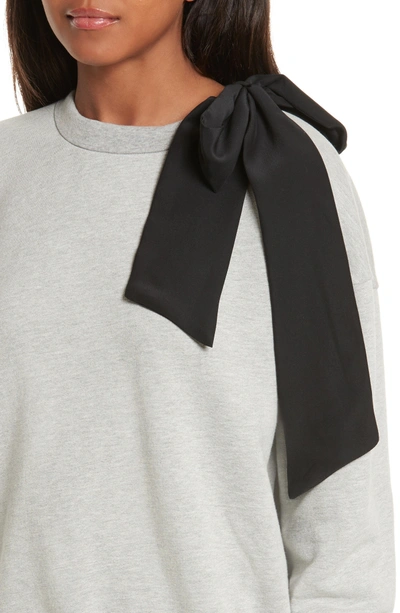 Shop Frame Bow Sweatshirt In Gris