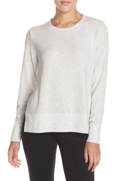 Shop Gucci 'glimpse' Long Sleeve Top In White Heather