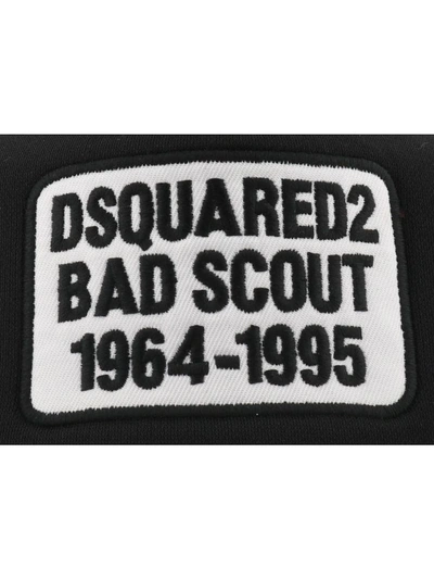 Dsquared2 Cappello Berretto Regolabile Baseball Bad Scout In Black