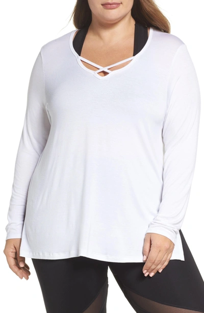 Shop Beyond Yoga Cross Me Once Top In White