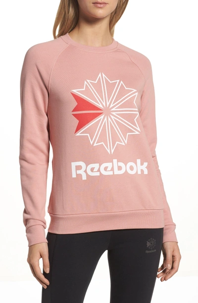 volwassen politicus Accor Reebok Women's Classics Starburst Crew Sweatshirt, Pink In Chalk Pink |  ModeSens